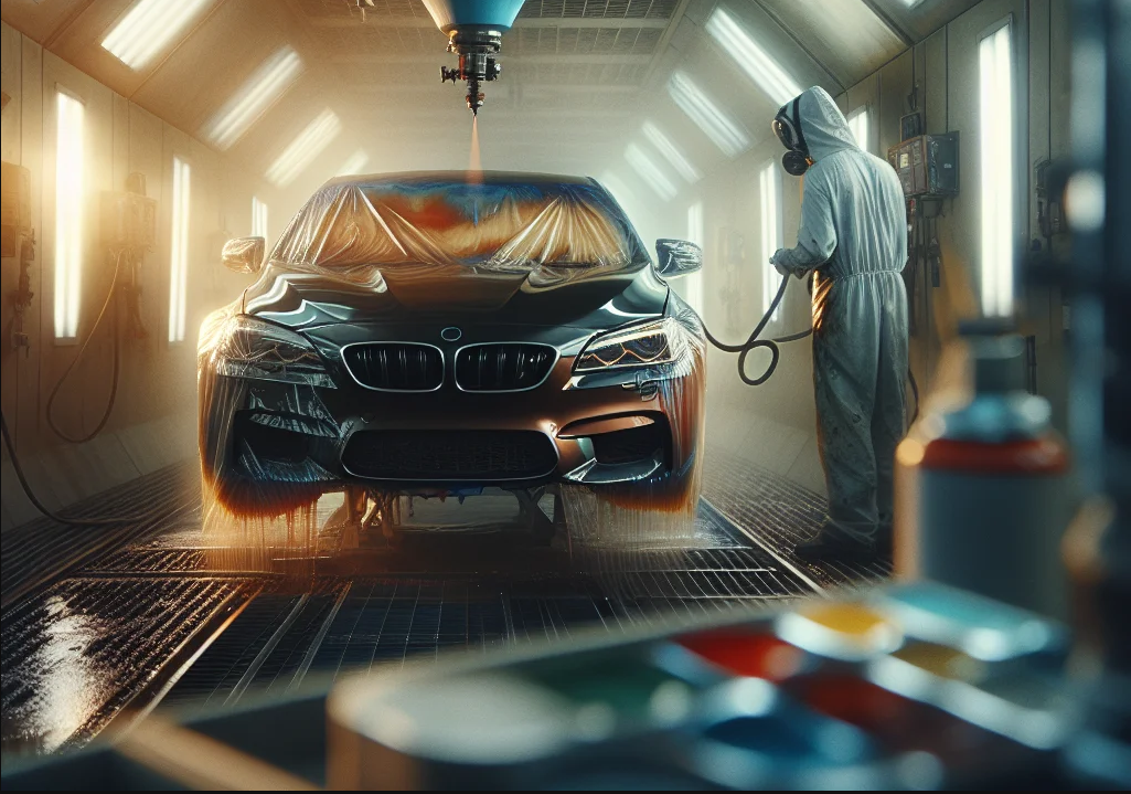 Pequenos reparos de funilaria em carro de luxo