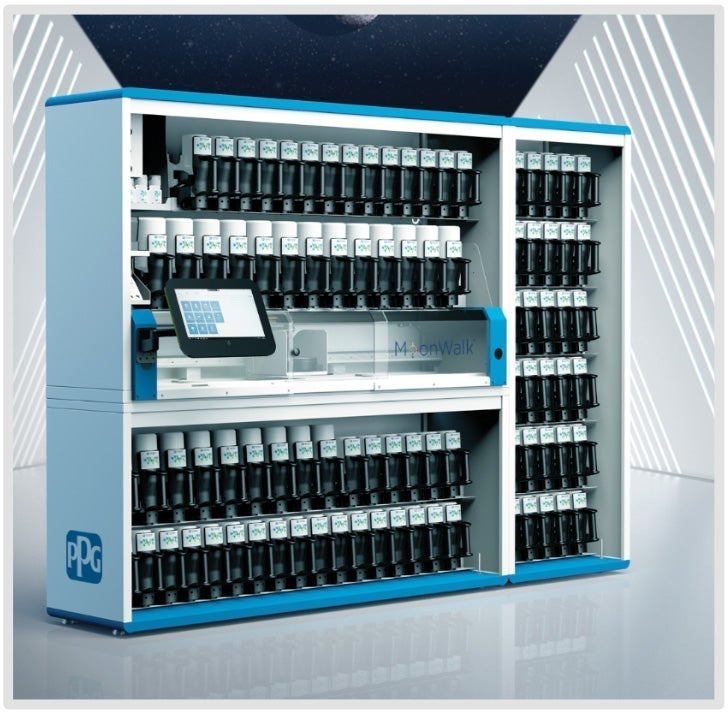 Máquina PPG MoonWalk — colorimetria digital robotizada