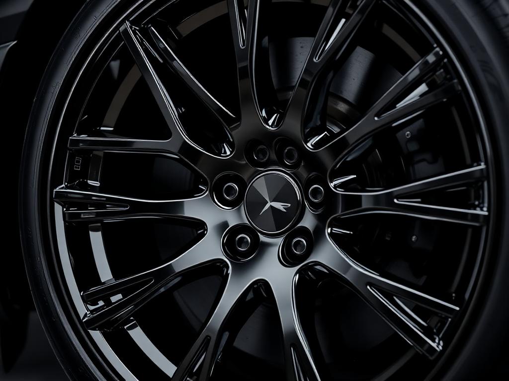 Roda de luxo com acabamento cromo fumê